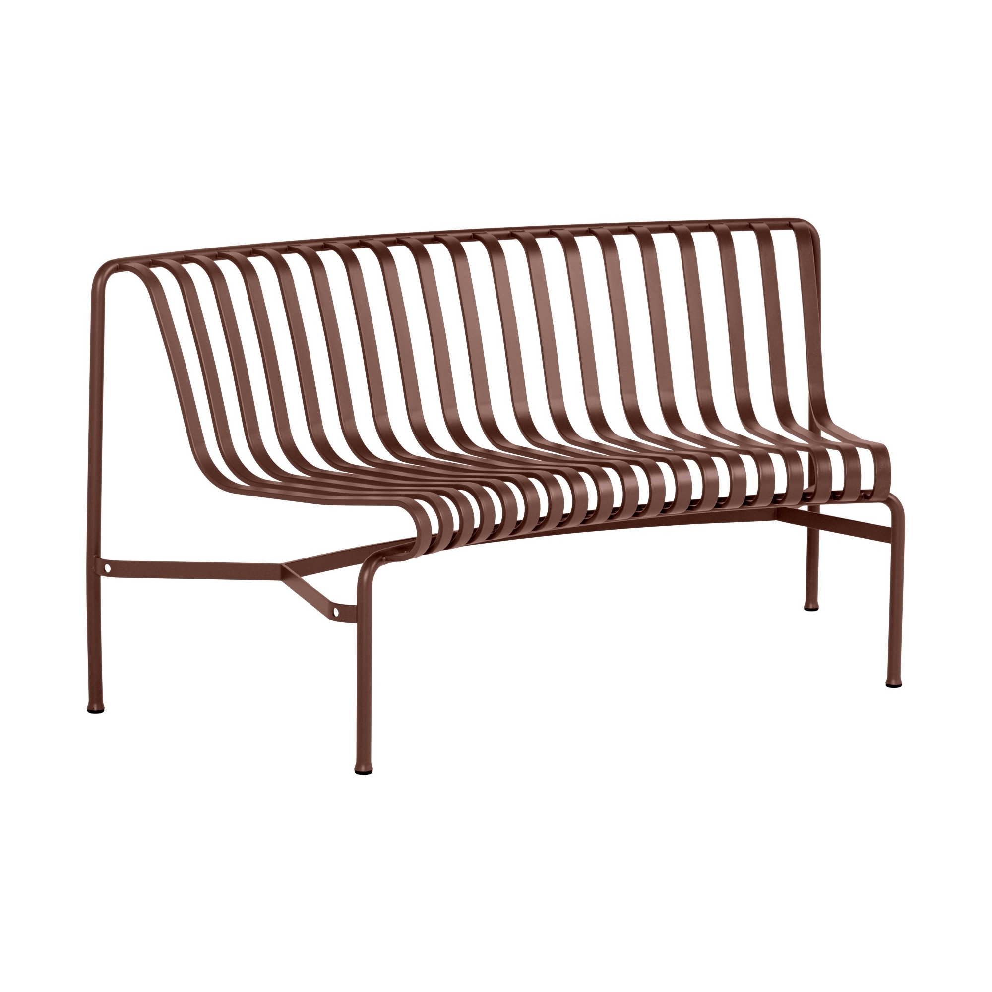 dining bench in - Palissade park Iron red - HAY