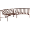 set of 2 dining benches in in - Palissade park Iron red - HAY