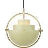 Gubi – Multi-Lite Small Ø25,5 cm pendant, brass and desert sage