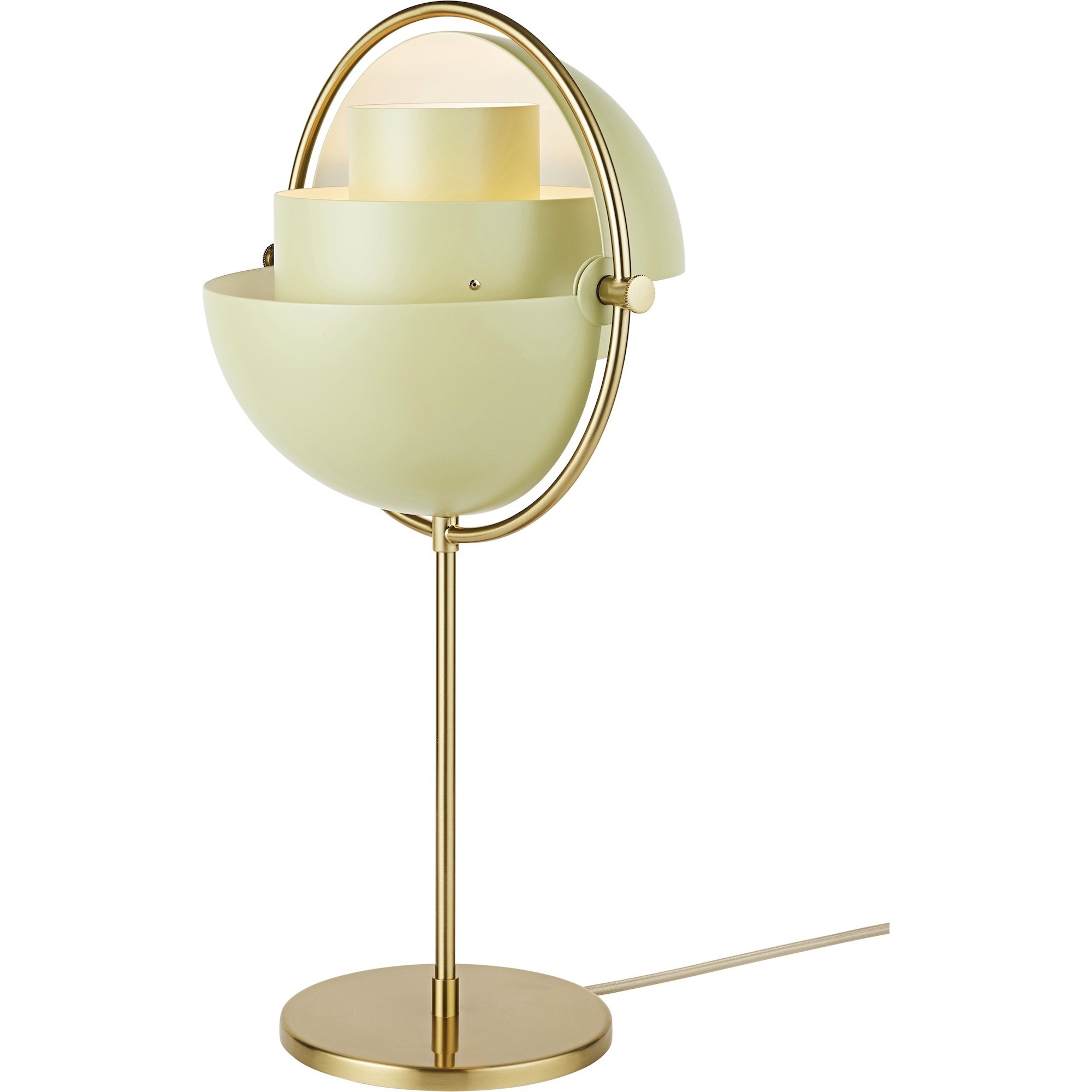 Gubi – Multi-Lite table lamp, desert sage and brass