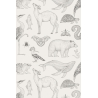 off-white - Animals Wallpaper - Katie Scott - Ferm Living