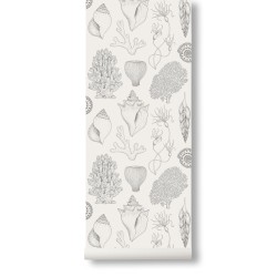 SOLD OUT - Off-white - Shells Wallpaper - Katie Scott - Ferm Living