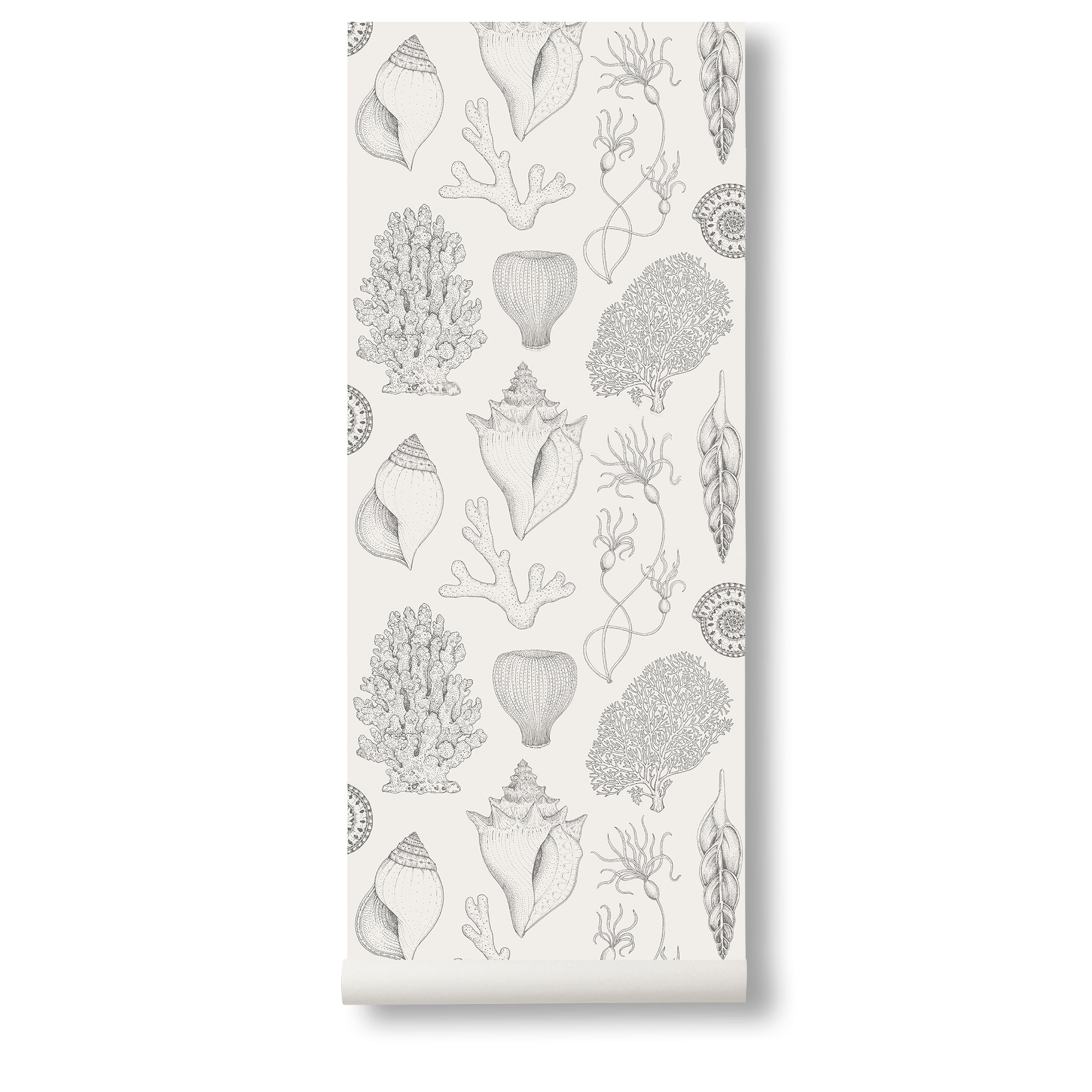 SOLD OUT - Off-white - Shells Wallpaper - Katie Scott - Ferm Living