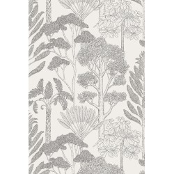 SOLD OUT Off-white - Trees Wallpaper - Katie Scott - Ferm Living