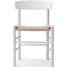 J39 Chair – white lacquered beech + natural paper cord - Fredericia