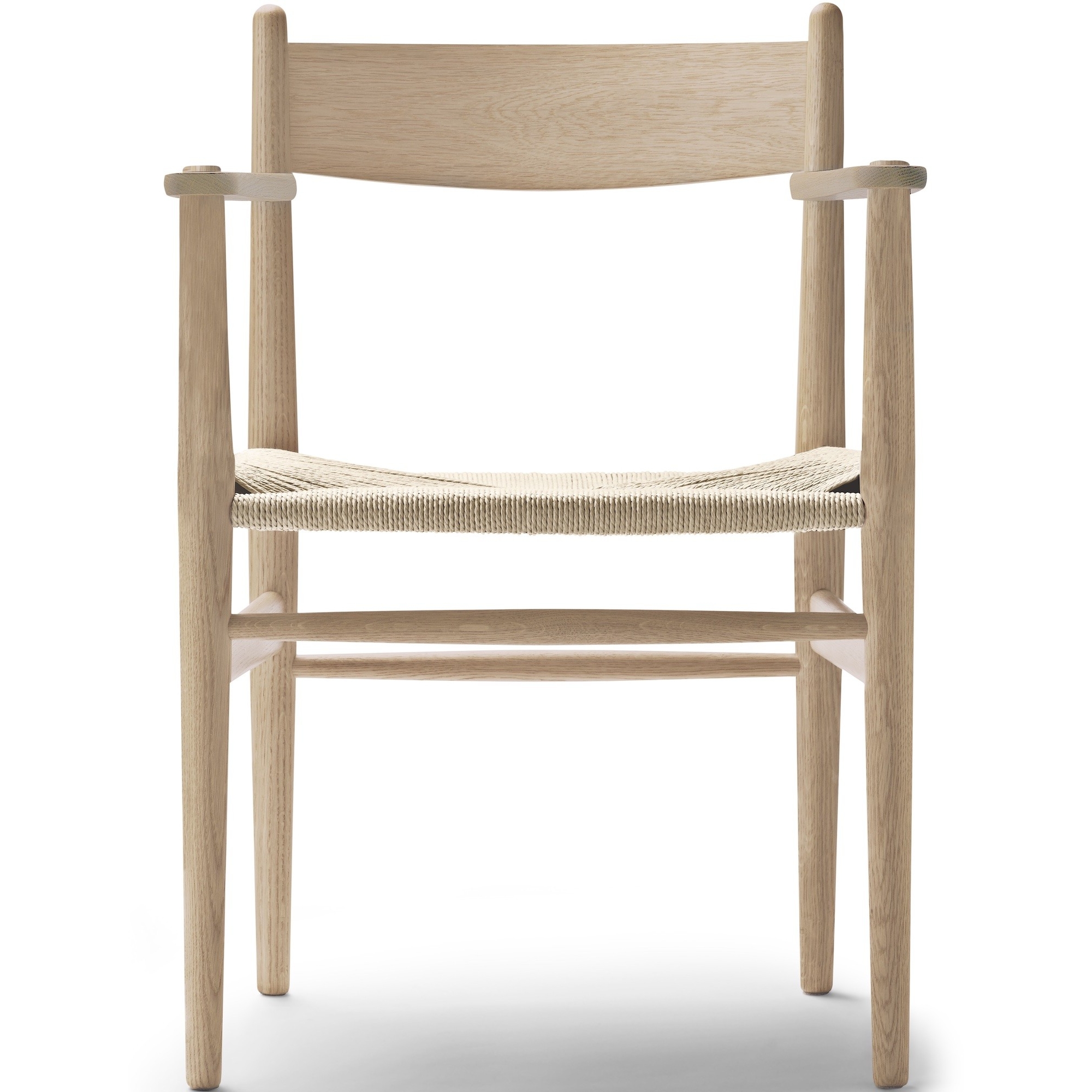 Chaise CH37 – Chêne huilé blanchi + Corde de papier naturelle - Carl Hansen & Søn