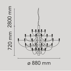 2097/30 pendant – chrome - Flos