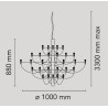 suspension 2097/50 – laiton - Flos