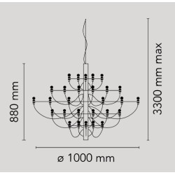 suspension 2097/50 – chrome - Flos