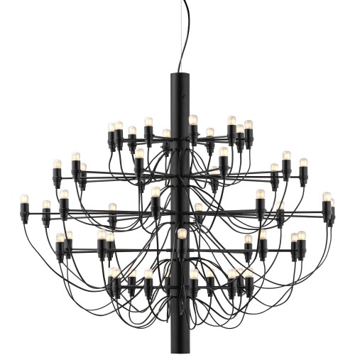 2097/50 pendant, matt black + frosted bulbs – Flos