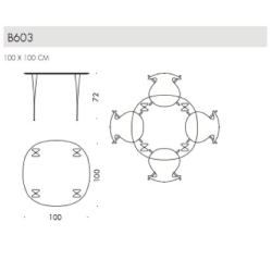 B603 - Table Serie - Fritz Hansen