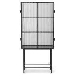 Haze vitrine - black - reeded glass - Ferm Living