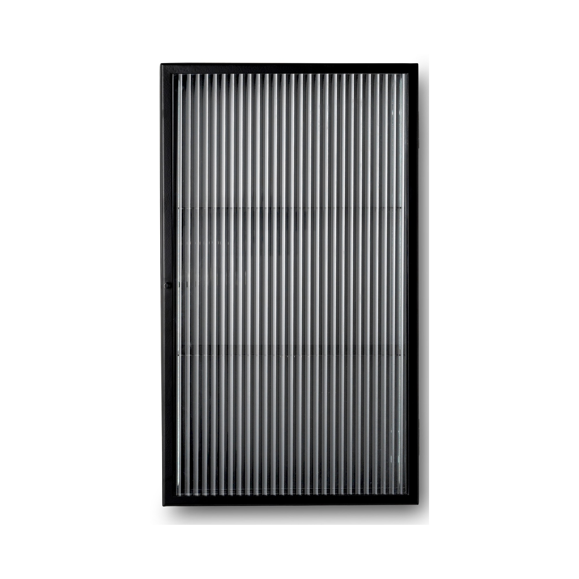 Haze wall cabinet - black - reeded glass - Ferm Living