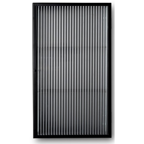 Haze wall cabinet - black - reeded glass - Ferm Living