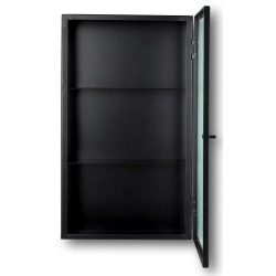 Haze wall cabinet - black - reeded glass - Ferm Living