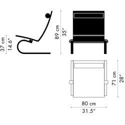 Fauteuil PK20 – Cuir Aura Noir - Fritz Hansen