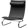 PK20 Lounge chair – Aura Black leather - Fritz Hansen