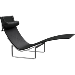 Chaise longue PK24 – Cuir Grace Noir - Fritz Hansen