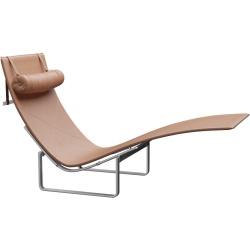 PK24 Chaise longue - Rustik Leather - Fritz Hansen