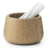 white marble/oak - Craft mortar and pestle - Normann Copenhagen