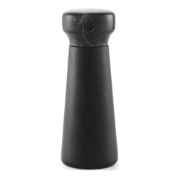 SOLD OUT - small - black marble/black stained oak - Craft pepper mill - Normann Copenhagen