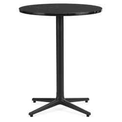 Black marble – Allez Table 4L - Ø60 x H75cm - Normann Copenhagen