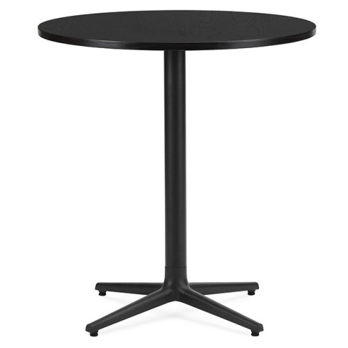 Black oak – Allez Table 4L - Ø70 x H75cm - Normann Copenhagen