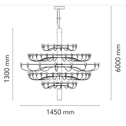 suspension 2097/75 – laiton - Flos