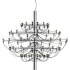 2097/75 pendant, chrome + frosted bulbs – Flos