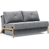 Cubed 140 convertible sofa – Oak + 565 Twist Granite - Innovation Living