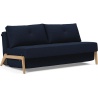 Cubed 160 convertible sofa – Oak + 528 Mixed Dance Blue - Innovation Living