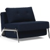 Cubed convertible lounge chair – Aluminium + 528 Mixed Dance Blue - Innovation Living