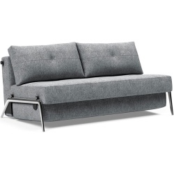 Cubed 140 convertible sofa – Aluminium + 565 Twist Granite - Innovation Living