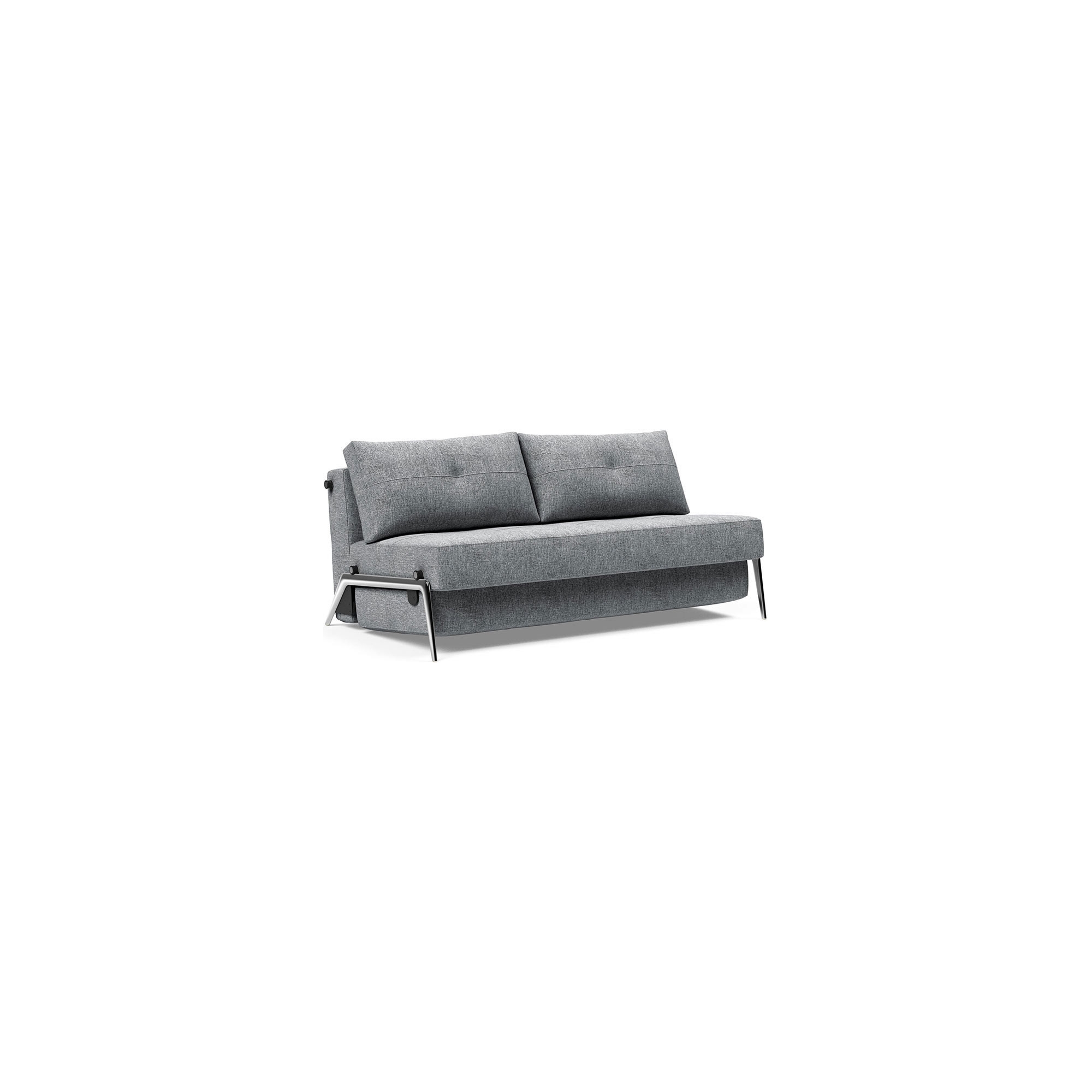 Cubed 140 convertible sofa – Aluminium + 565 Twist Granite - Innovation Living