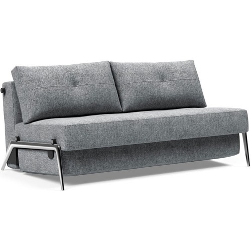 Cubed 140 convertible sofa – Aluminium + 565 Twist Granite - Innovation Living