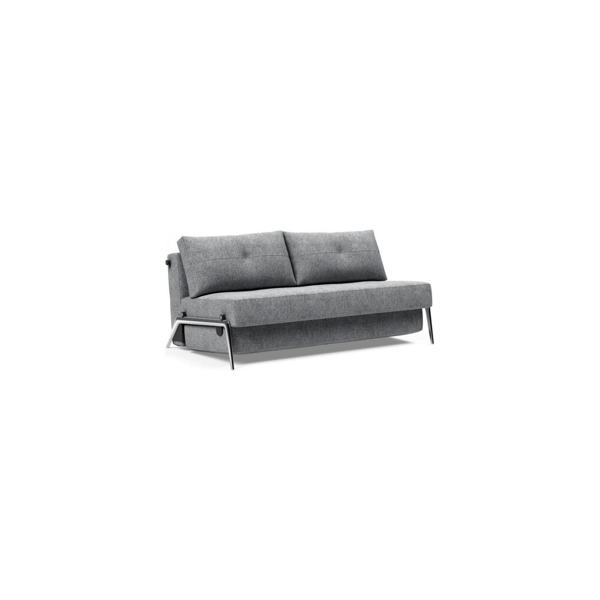 Cubed 160 convertible sofa – Aluminium + 565 Twist Granite - Innovation Living