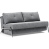 Cubed 160 convertible sofa – Aluminium + 565 Twist Granite - Innovation Living