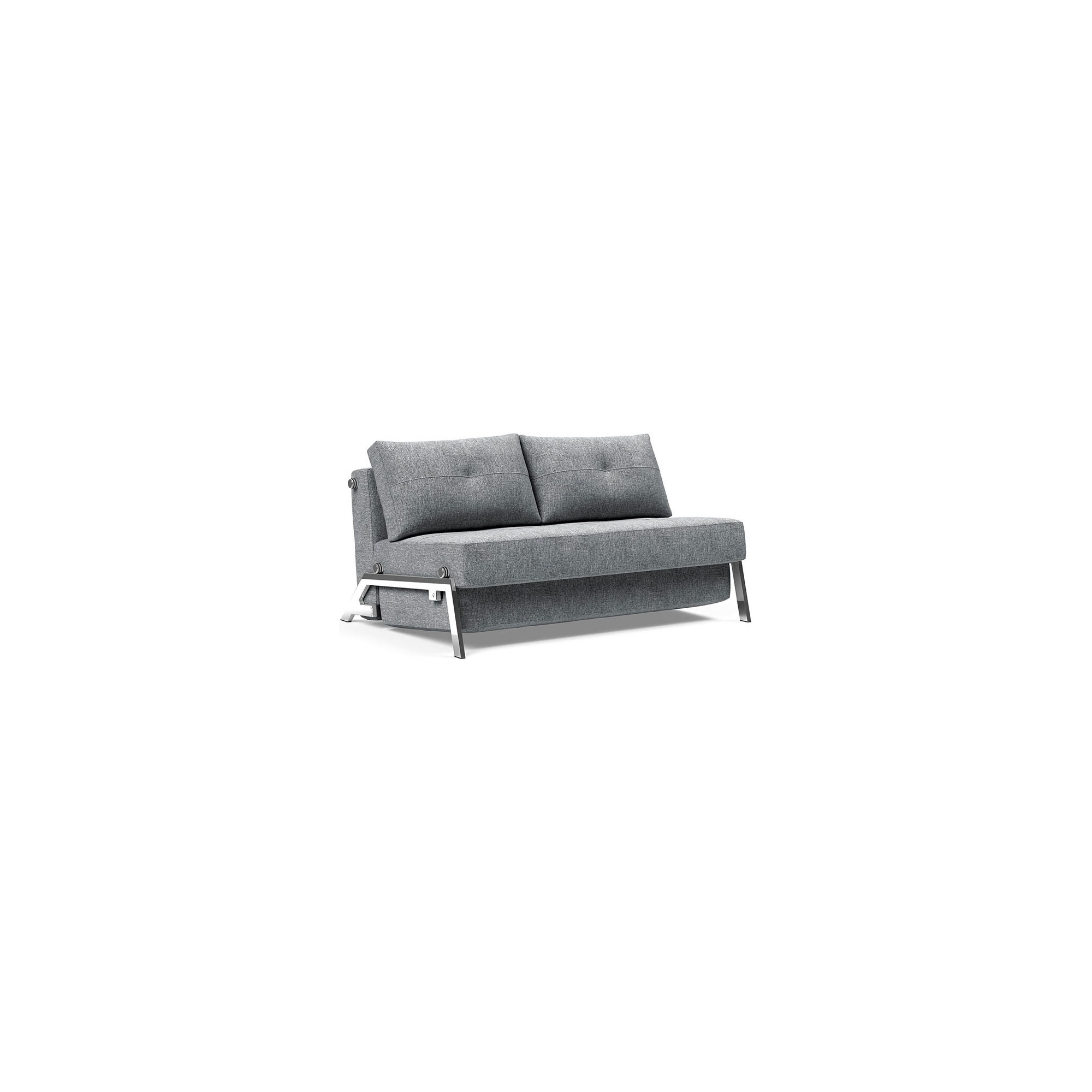 Cubed 140 convertible sofa – Chrome + 565 Twist Granite - Innovation Living