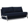 Cubed 160 convertible sofa – Chrome + 528 Mixed Dance Blue - Innovation Living