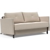 Cubed 140 convertible sofa with armrests – 612 Blida Sand Grey - Innovation Living