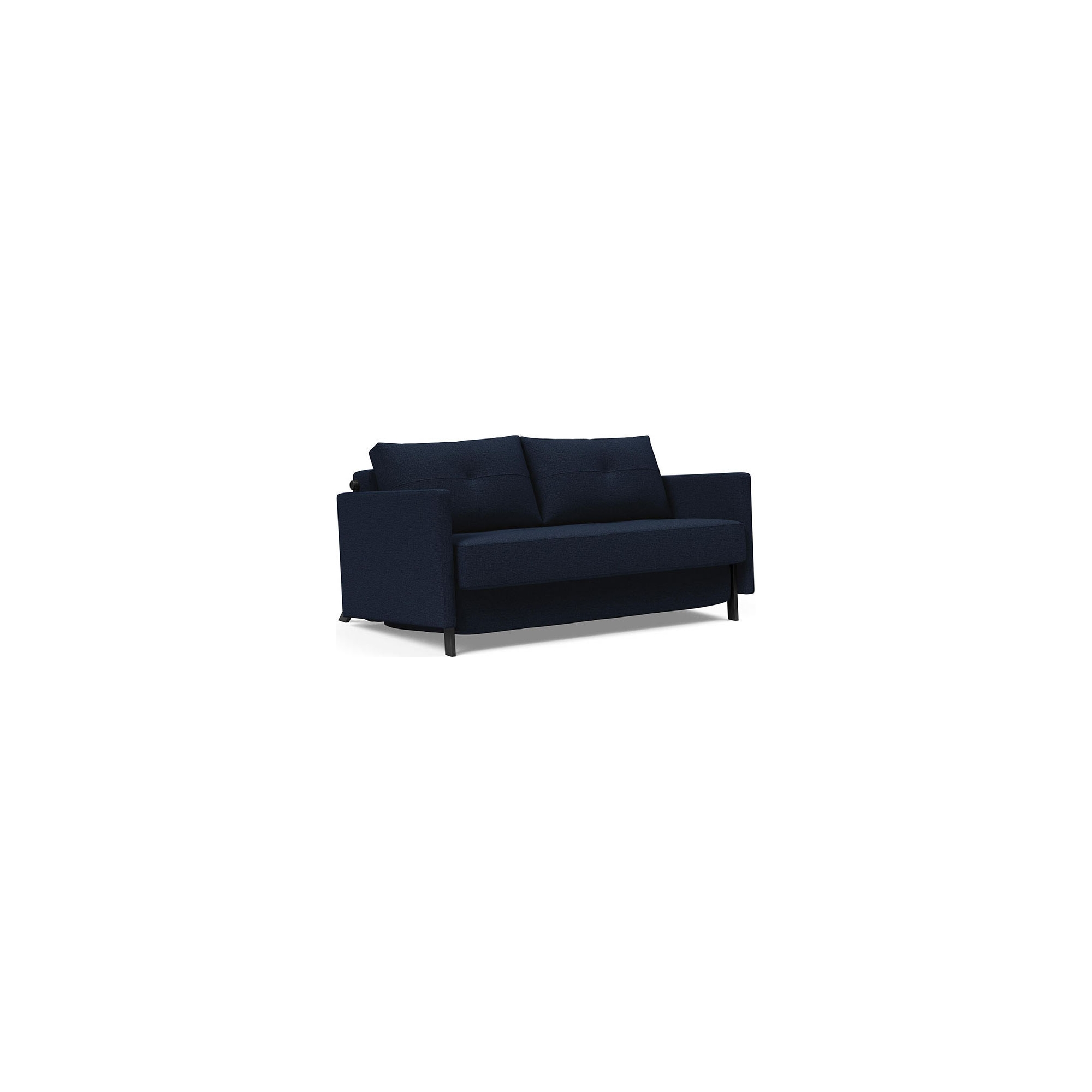 Cubed 140 convertible sofa with armrests –  528 Mixed Dance Blue - Innovation Living