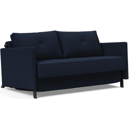 Cubed 140 convertible sofa with armrests –  528 Mixed Dance Blue - Innovation Living