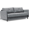 Cubed 160 convertible sofa with armrests – 565 Twist Granite - Innovation Living