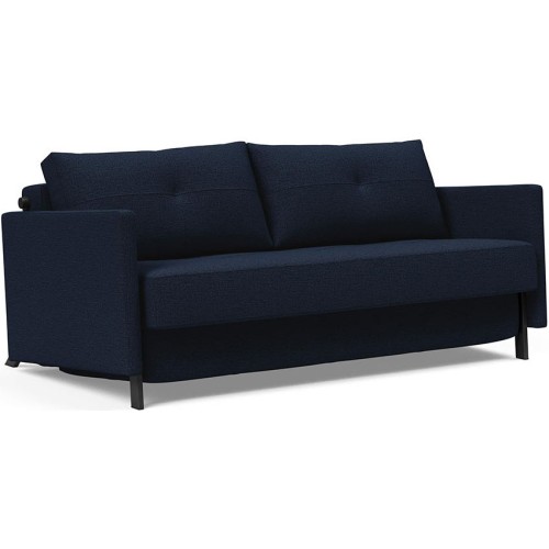 Cubed 160 convertible sofa with armrests – 528 Mixed Dance Blue - Innovation Living