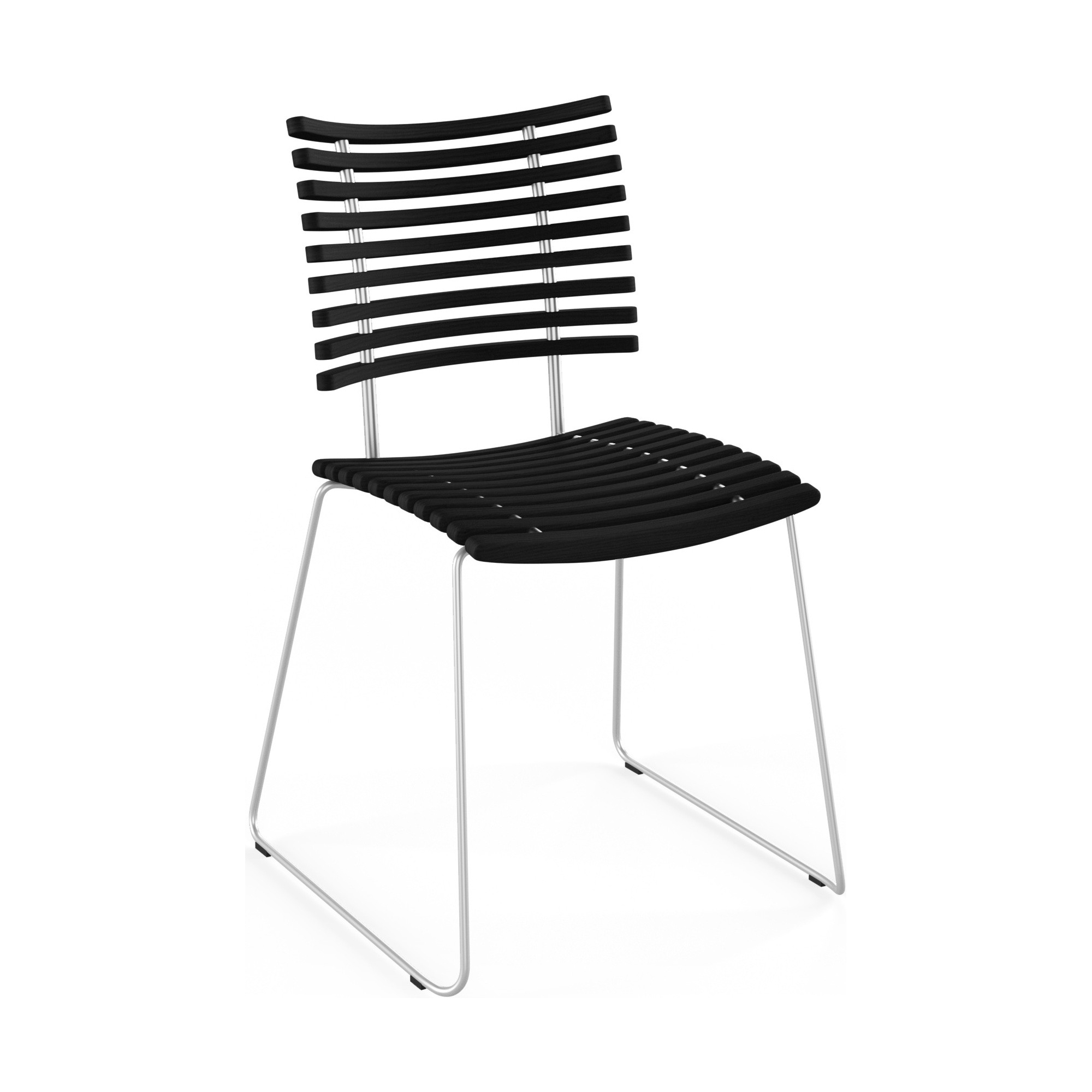 Leopard GM 4165 Chair – Black stained ash + Stainless steel - Naver collection