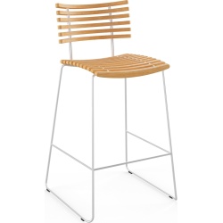 Leopard GM 4167 Barstool – Oiled oak + Stainless steel - Naver collection