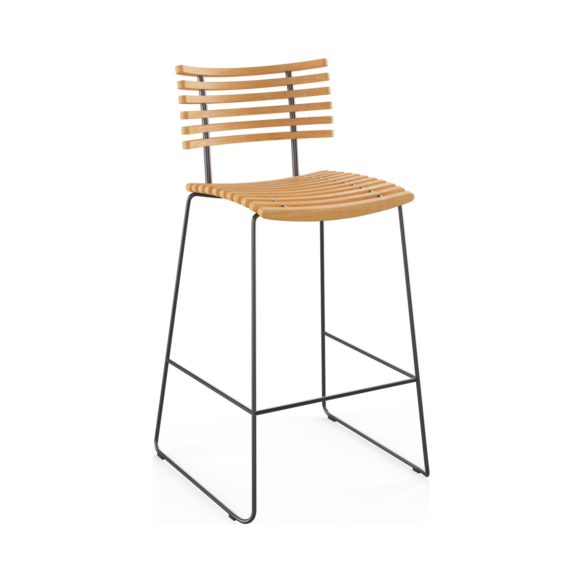 Leopard GM 4167 Barstool – Oiled oak + Black steel - Naver collection