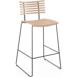 Leopard GM 4167 Barstool – White oiled oak + Black steel - Naver collection