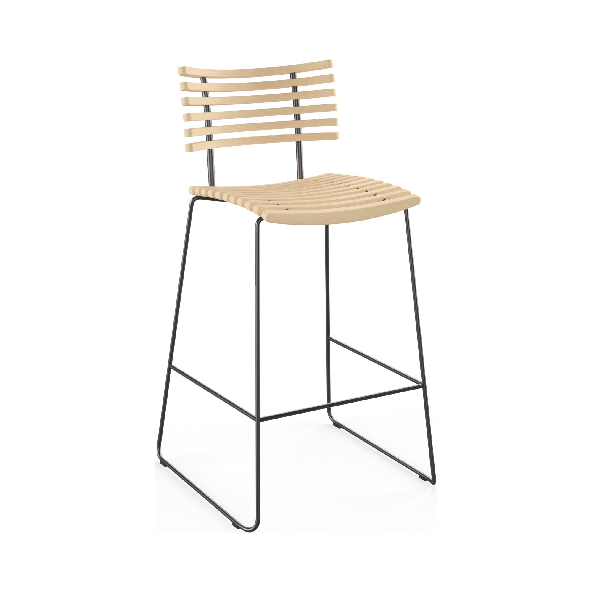 Leopard GM 4167 Barstool – White oiled ash + Black steel - Naver collection