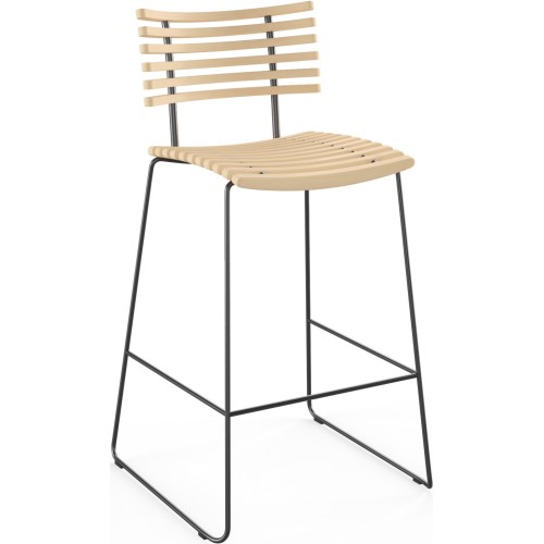 Leopard GM 4167 Barstool – White oiled ash + Black steel - Naver collection